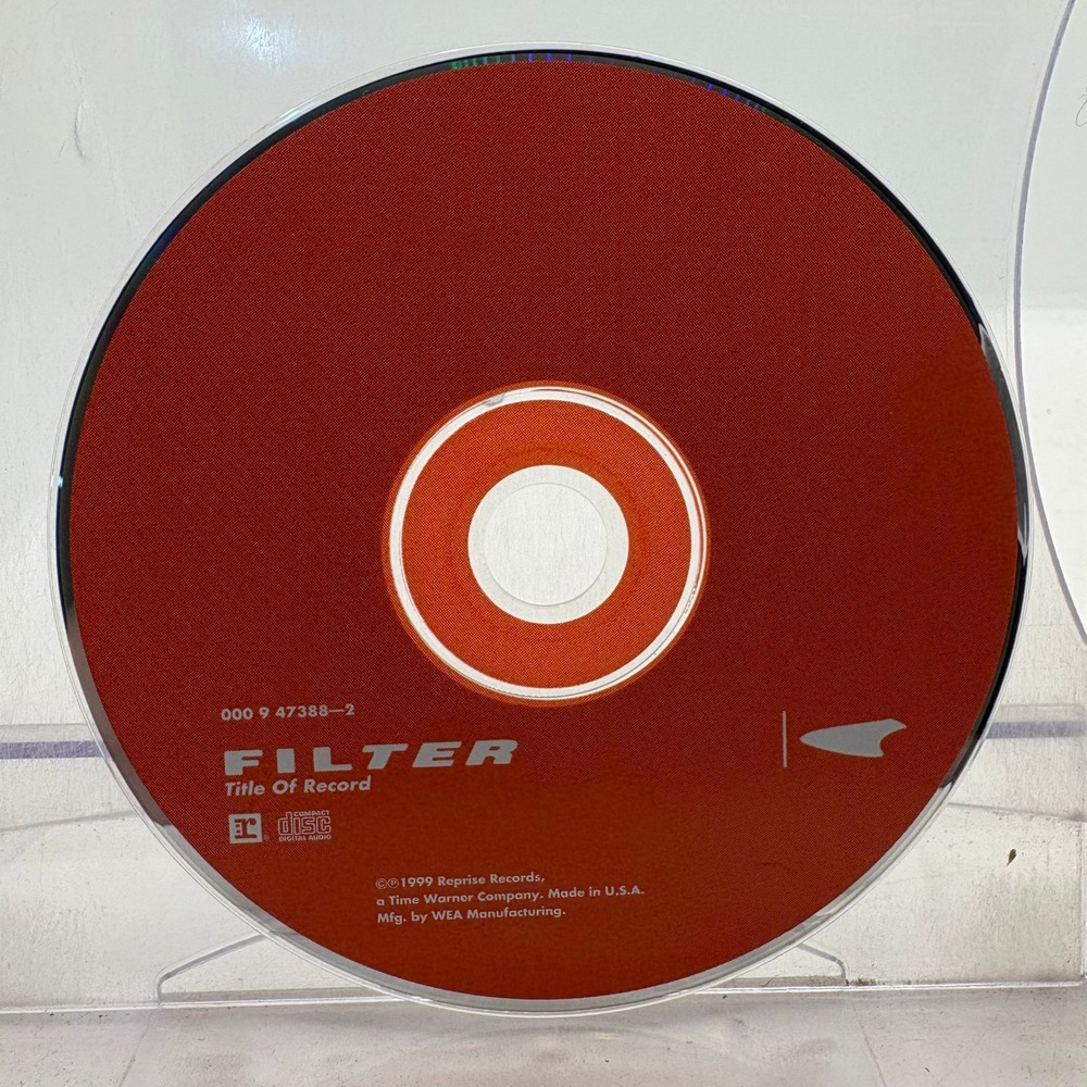 Filter Title Of Record CD 1999 Reprise Records 000 9 47388-2 Alternative Rock
